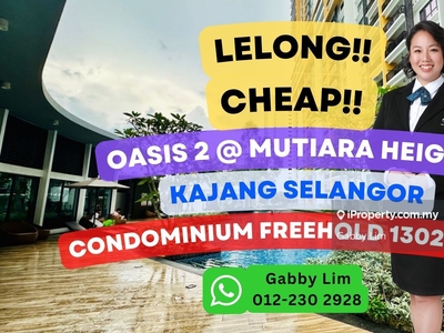 Lelong Super Cheap Condominium @ Oasis 2 Mutiara Heights Kajang Sel