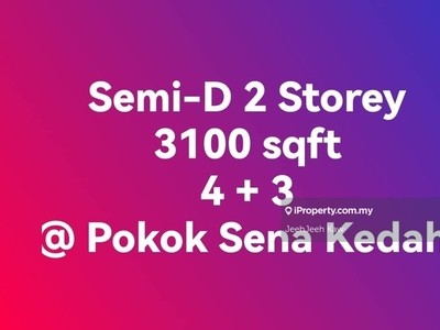 Semi D 2 Storey House for Sale @ Pokok Sena