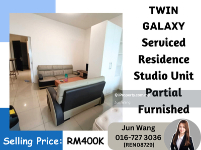 Twin Galaxy, Studio Unit, Partial Furniture, Selling Price Rm400k