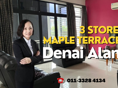 3 Storey Maple Terrace Intermediate House @ Denai Alam Shah Alam For Sale