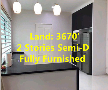 Casa Permai 2 - 2 Stories Semi-D - Land:3670' - Fully Furnished