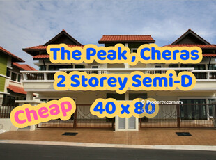 Cheapest In Market (2 Storey Semi-D,The Peak @ Bukit Prima)