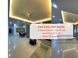 East Zone, 2 Storey Cluster Corner Lot, Gated & Guarded