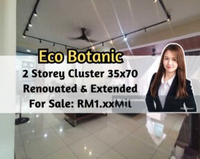 Eco Botanic, 2 Storey Cluster, Renovated & Extended, Gated Guarded