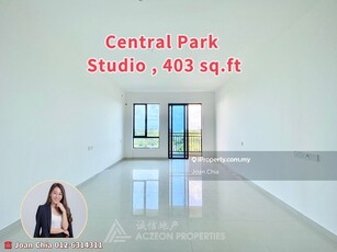 For Sale Central Park Tampoi, Studio Unit Corner Lot, Unblock View.