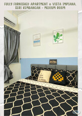 Fully Furnished Apartment Medium Room For Rent @ Vista Impiana, Seri Kembangan