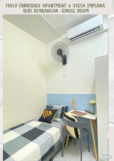 Fully Furnished Apartment Single Room For Rent @ Vista Impiana, Seri Kembangan