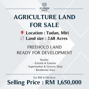 Agriculture Land at Tudan, Miri [Freehold Land]