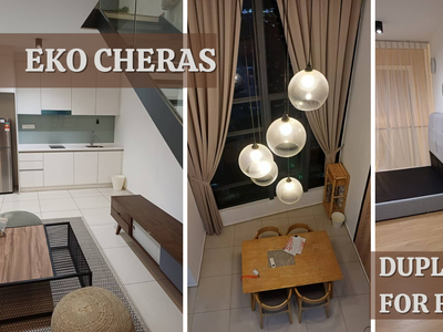 EkoCheras,Cheras【READY MOVE IN】Duplex For Rent cover sidewalk to MRT @ Jalan Cheras link Loke Yew , MRR2 , SUKE , CKE ️near Sunway Velocity
