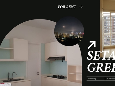 Setapak Green For Rent at Setapak near Jalan Gombak - Size : 1,362 sqft - 3 bedroom +1 Small Room - 3 Bathroom - 2 Parking lot - KLCC View