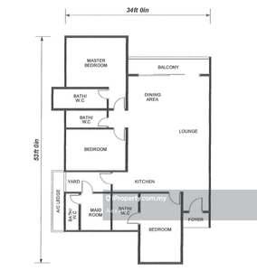 Ferringhi Residence 2, Below Developer Price, 1560sf, New