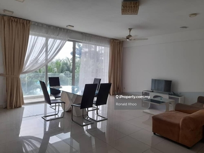 Fully furnished. Nice greenery, beach & pool view. Face south. 