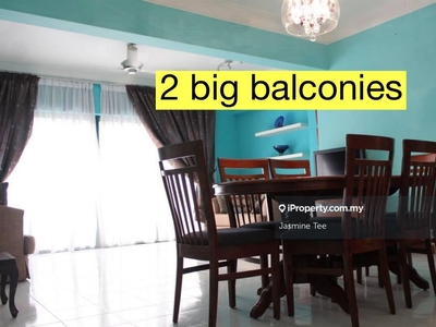 Low floor beautiful 2 big balconies unit at Tiara Ampang for sale