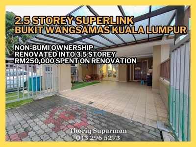 3.5 Storey Superlink Bukit Wangsamas, Wangsa Maju, Kuala Lumpur
