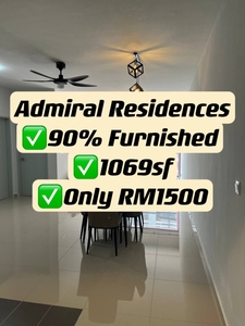 90% Furniture only Rent RM1500