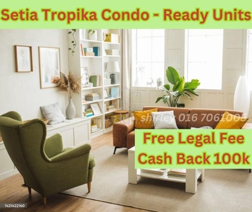 Setia Tropika/ Kempas/ Cash Back100k/ Ready Unit/ 1-4Bed/ Monthly1k