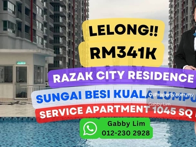 Lelong Super Cheap Service Apartment @ Razak City Residence KL