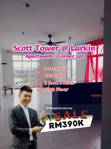 Scott Tower Larkin 3 Bedrooms Apartment Corner Lot