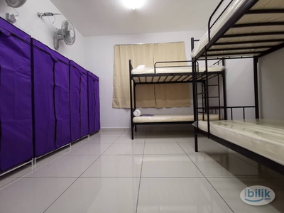 Bilik Sewa Quad Sharing 4 Orang [Female Unit] di Aurora Residence Condominium Taman Puchong Prima