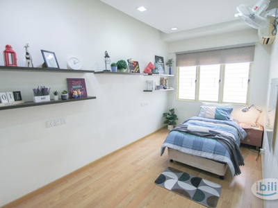 Fully Furnished Single Room With Window & Air Conditioning @ East Lake Residence, Seri Kembangan, Serdang, South City