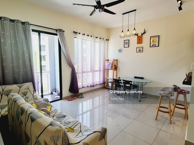 Garden View Furnished 3room Apartment @ Impian Senibong for Rent