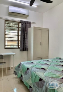 LRT, WiFi Fully Furnished cozy Middle Room for RENT at Pusat Bandar Puchong, Puchong
