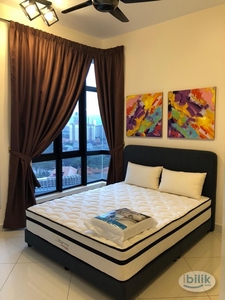 Master Room C/W Bed, For Rent at J.Dupion, Cheras (Covered Linking Bridge to Taman Pertama MRT)