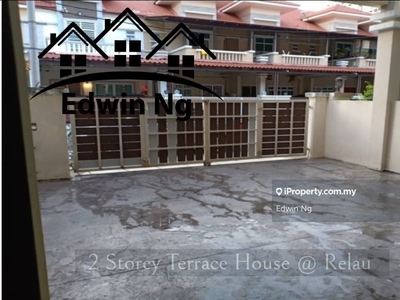 Rare in Market, 2 Storey Terrace House with Backyard Area at Relau
