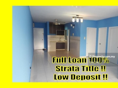 Strata Title / Full Loan 100% / Near LDP / Low Deposit / Damansara