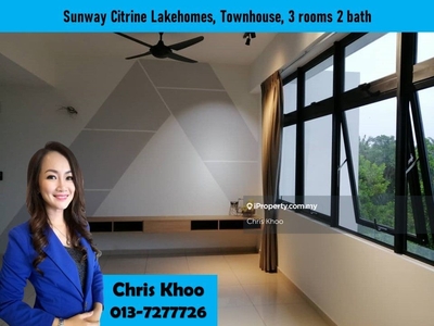 Sunway Citrine Lakehomes Townhouse, 3 rooms 2 bathrooms 1 toilet