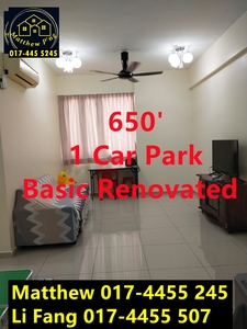 Artis 3 Condominium - 650' - 1 Car Park - Basic Renovated - Jelutong