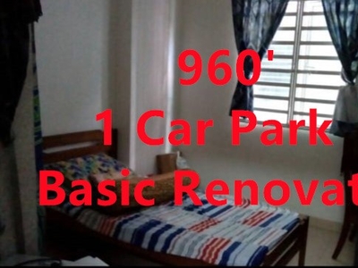 Ixora Heights - Basic Renovated - 960' - 1 Car Park - Worth Buy Unit