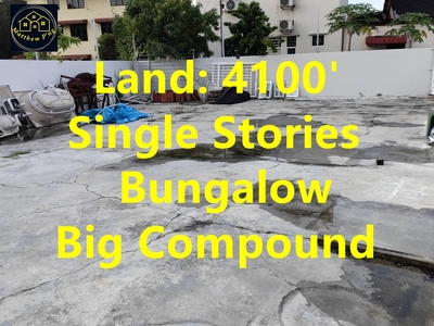 Medan Penaga - 1 Stories Bungalow - Land:4100' - Big Compound - Jelutong