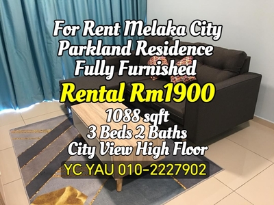 Rent Parkland Residence Melaka Fully Furnished