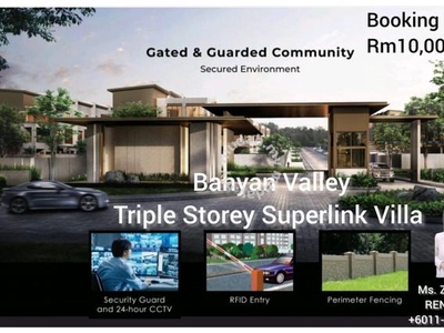 Banyan Valley Kolombong 3 Storey Superlink Villa For Sale New Property