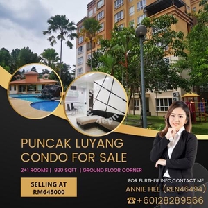 Puncak Luyang Ground Floor Condo For Sale