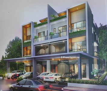 Large 3 storey Semi-D, with roof top garden, under construction,Penang