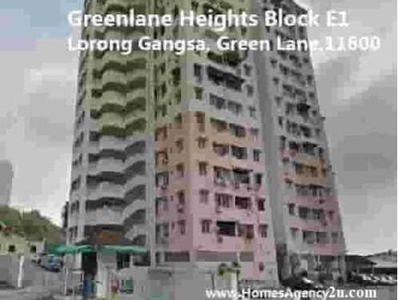Ref:333, Greenlane Heights Block E, at Greenlane near School, Penang Bridge, E-Gate, Tesco