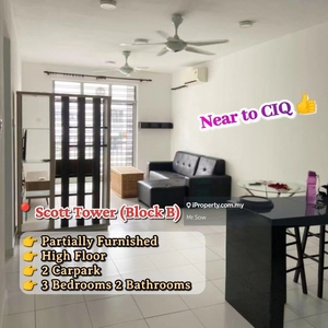 Scott Tower Block B 3 Bedrooms for Sale, Partially Furnished