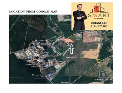 Cheapest Industry Land With KM Approval For Sale Padang Meha ,Kulim