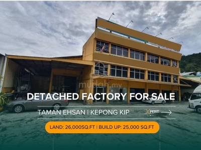 Detached Factory Taman Ehsan, Bandar Sri Damansara Kepong KIP KL