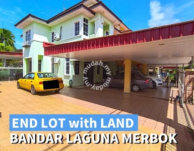 【END LOT with LAND】2.5 Storey Terrace House @ BANDAR LAGUNA MERBOK