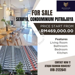 For Sale LIMITED UNIT! Type A, Condominium Seraya Presint 15,Putrajaya