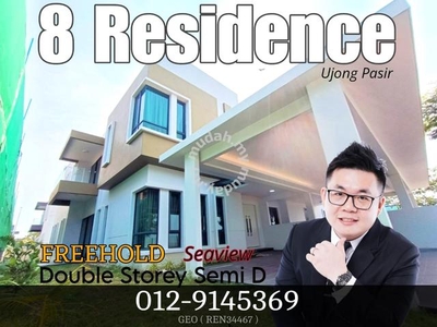 FREEHOLD 2 Storey Semi D, 8 Residence, Padang Temu Ujong Pasir Melaka