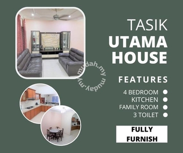 Fully Furnish 2 Sty Terrace House Tasik Utama MMU UTeM Ayer Keroh