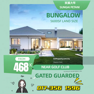 Near S P Golf Club Bungalow Large Land Size Gated Guarded Only 468k