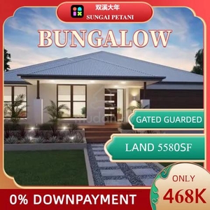Nr SUNGAI LALANG Bungalow Large Land Size Gated Guarded Only 468K