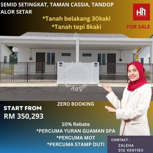 semid setingkat tanah luas 30kaki percuma booking lppsa dan loan bank