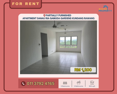 Sewa With Kitchen Cabinet Apartment Danau Ria Kundang Rawang For Rent