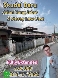 Skudai Baru Jalan Hang Jebat 2 storey low cost Extended Johor Bahru JB